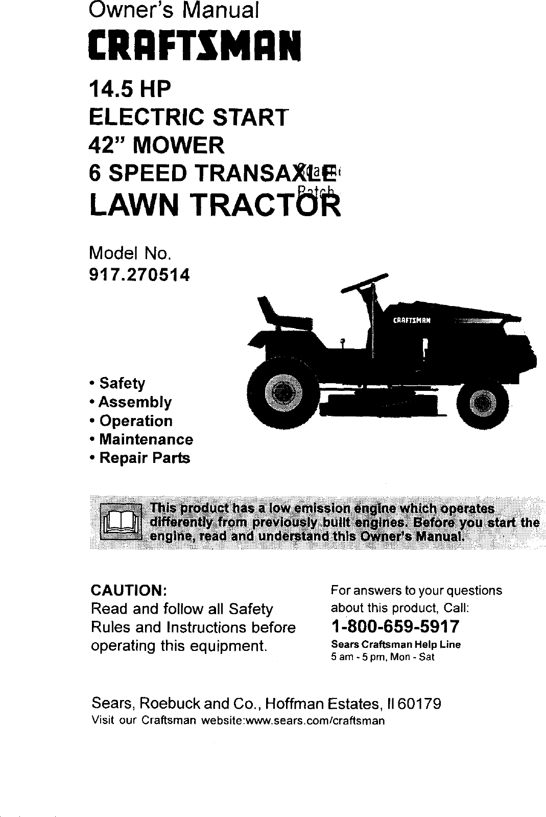 Craftsman Lawn Mower Manuals Repair