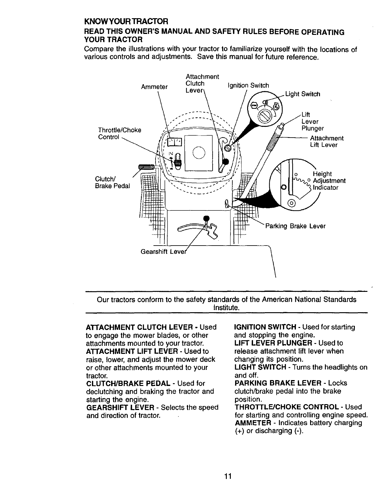 Craftsman 917270532 User Manual TRACTOR Manuals And Guides L0070108
