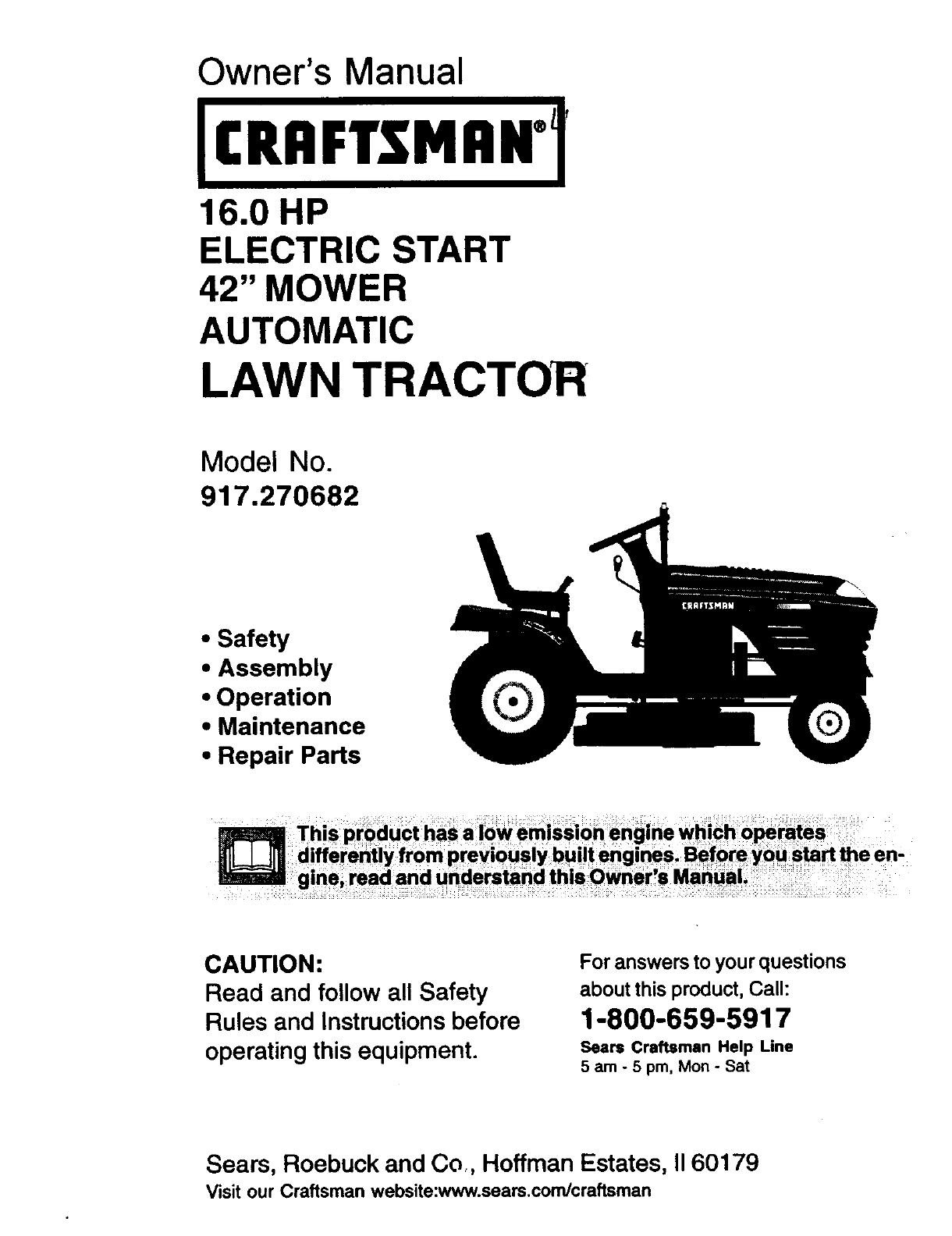 Bestseller: Craftsman Tractor Manual