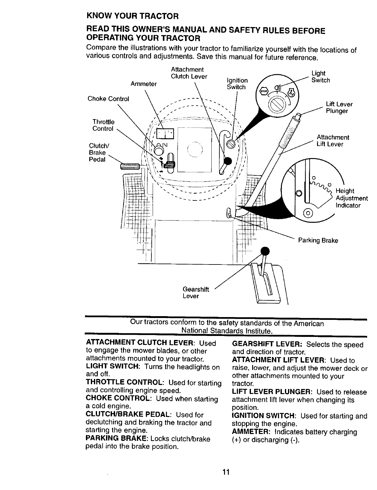 Craftsman 917270913 User Manual TRACTOR Manuals And Guides L0040145