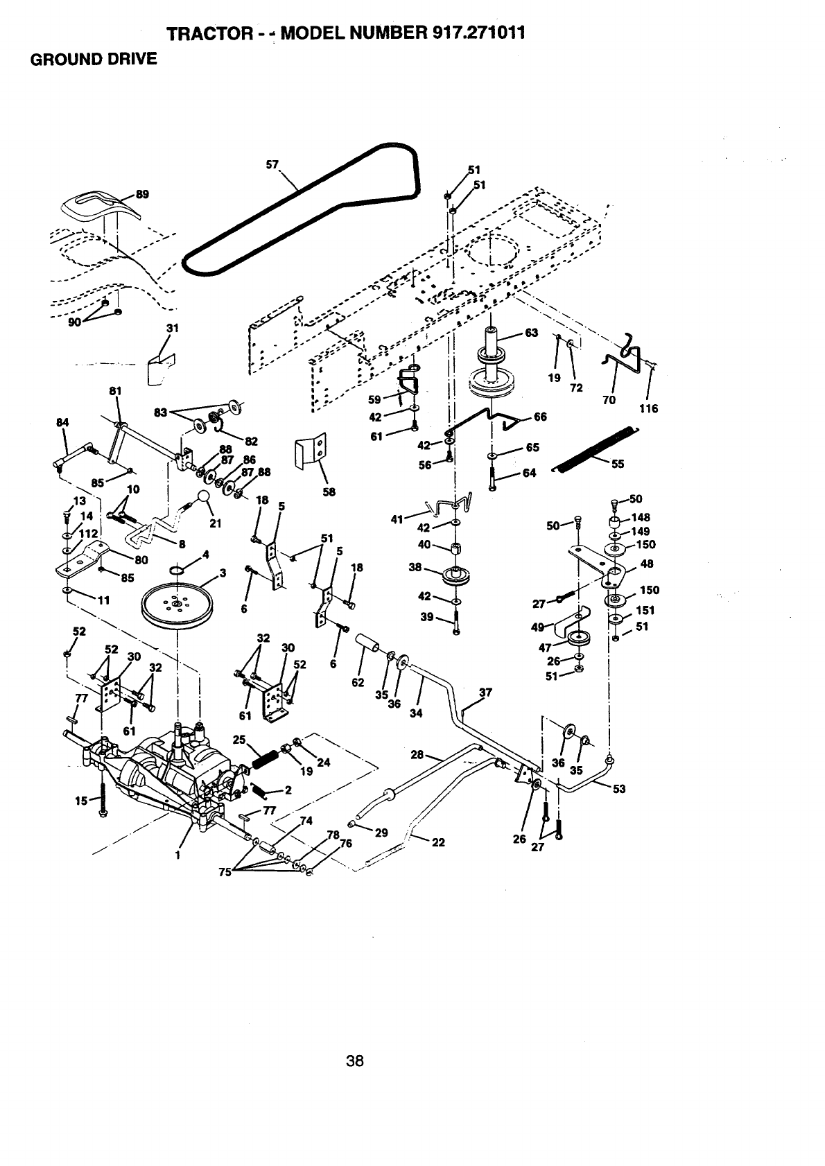 Craftsman 917271011 User Manual 15.5 HP ELECTRIC START 6 SPEED