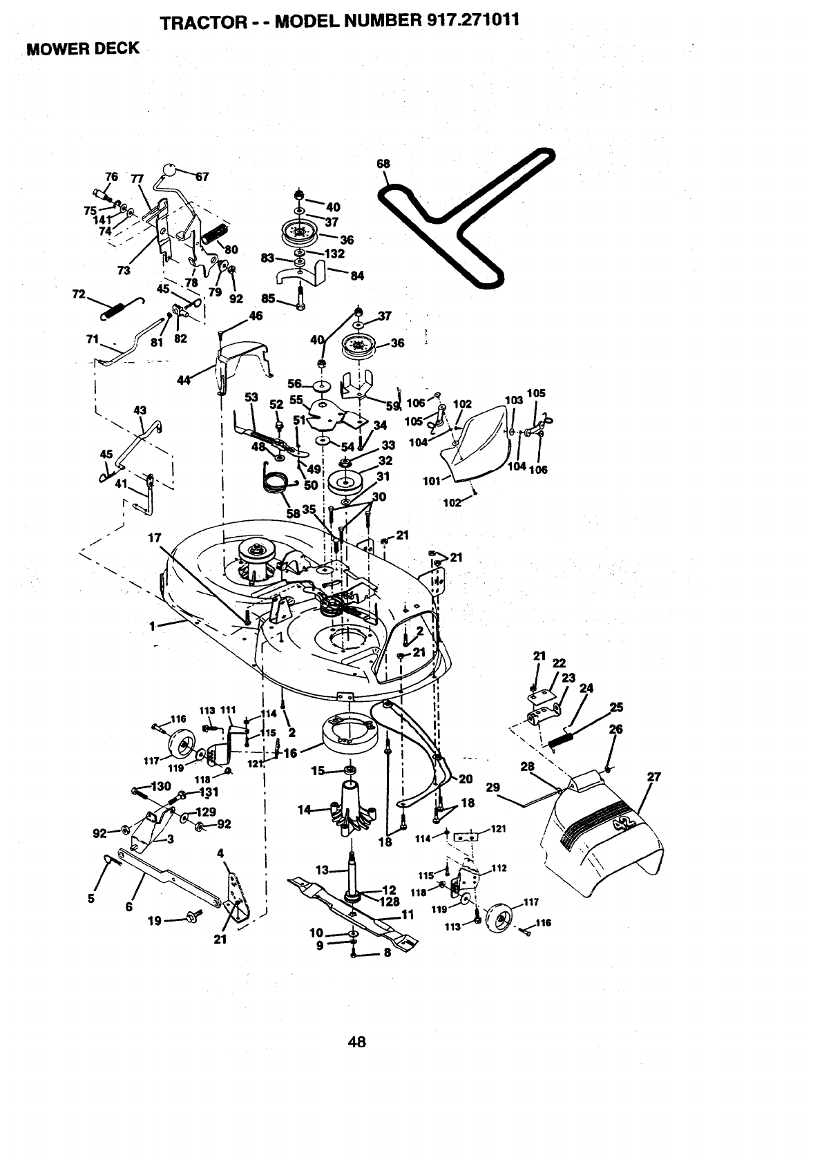 Craftsman 917271011 User Manual 15.5 HP ELECTRIC START 6 SPEED ...