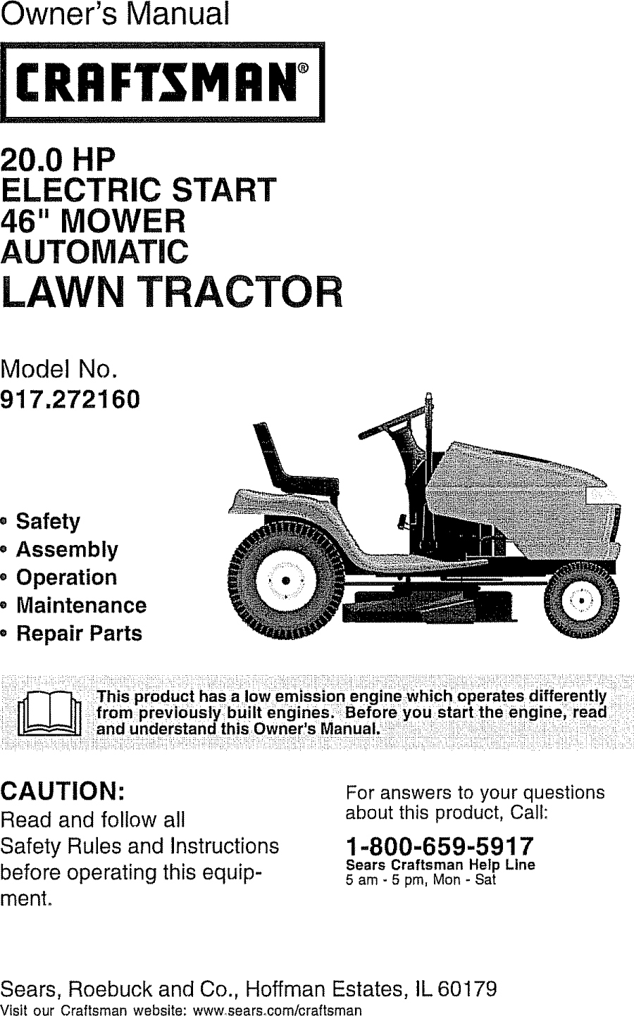 Craftsman User Manual Lawn Tractor Manuals And Guides L