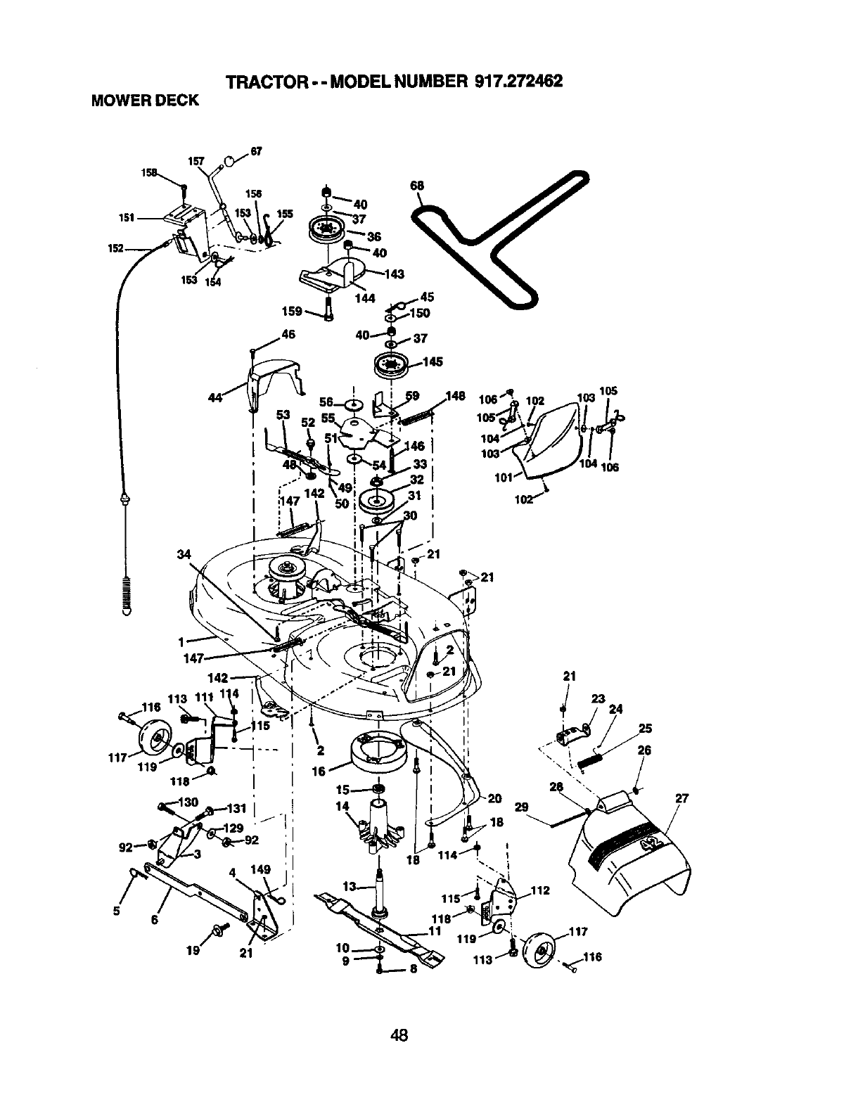 Craftsman 917272462 User Manual LAWN TRACTOR Manuals And Guides L0203212