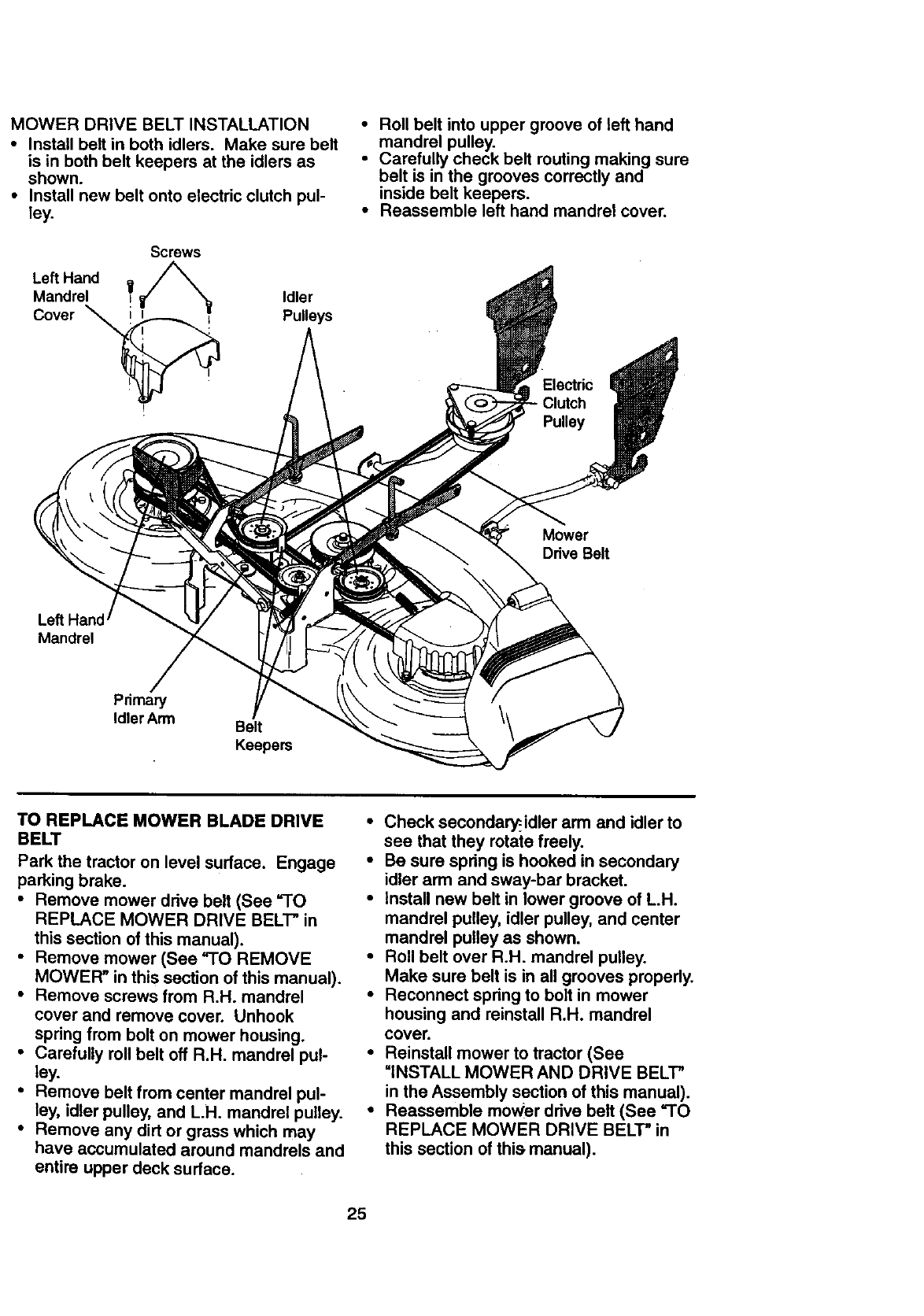 Craftsman 917273201 User Manual 24 HP ELECTRIC START 46 MOWER AUTOMATIC