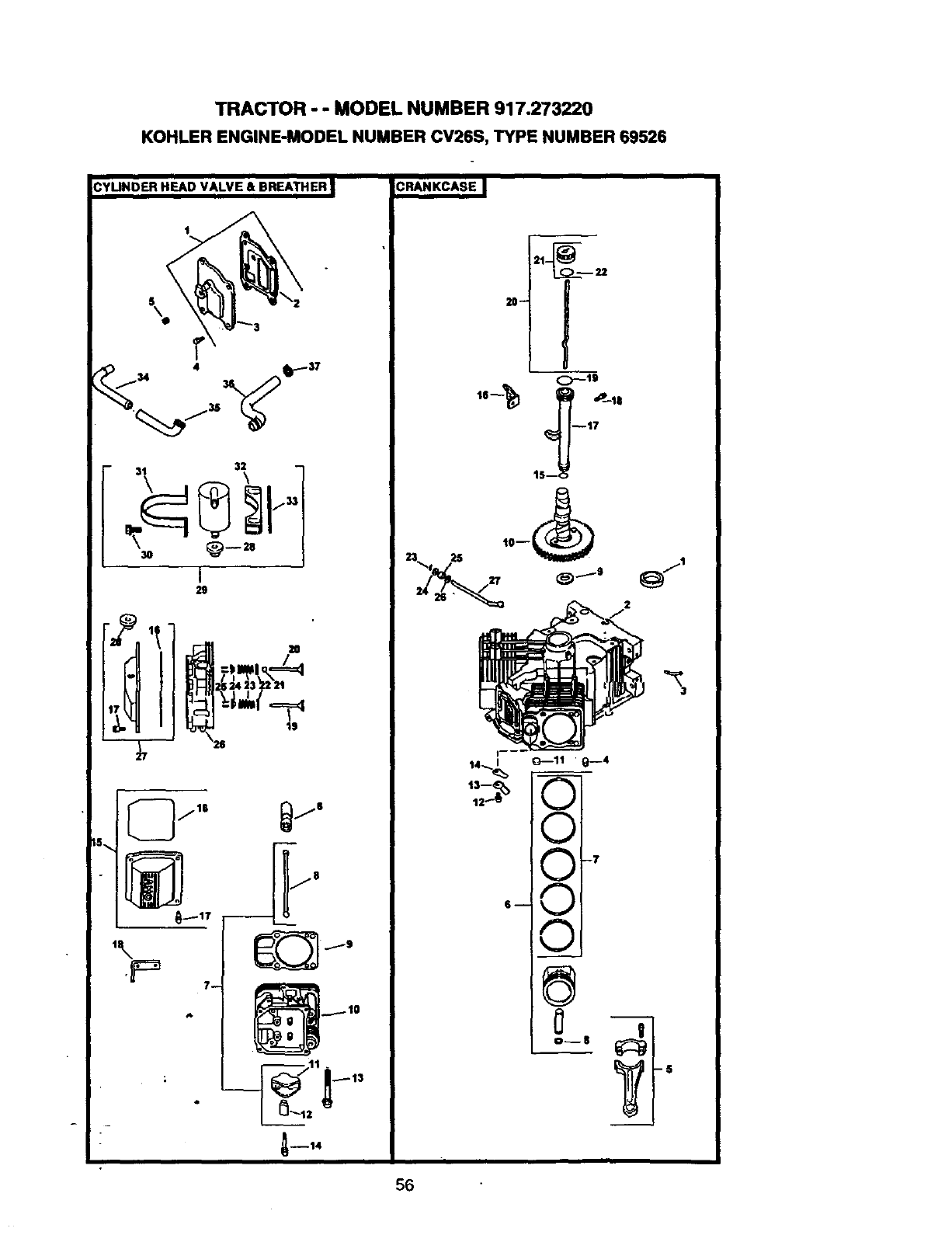 Craftsman 917273220 User Manual TRACTOR Manuals And Guides 98120028