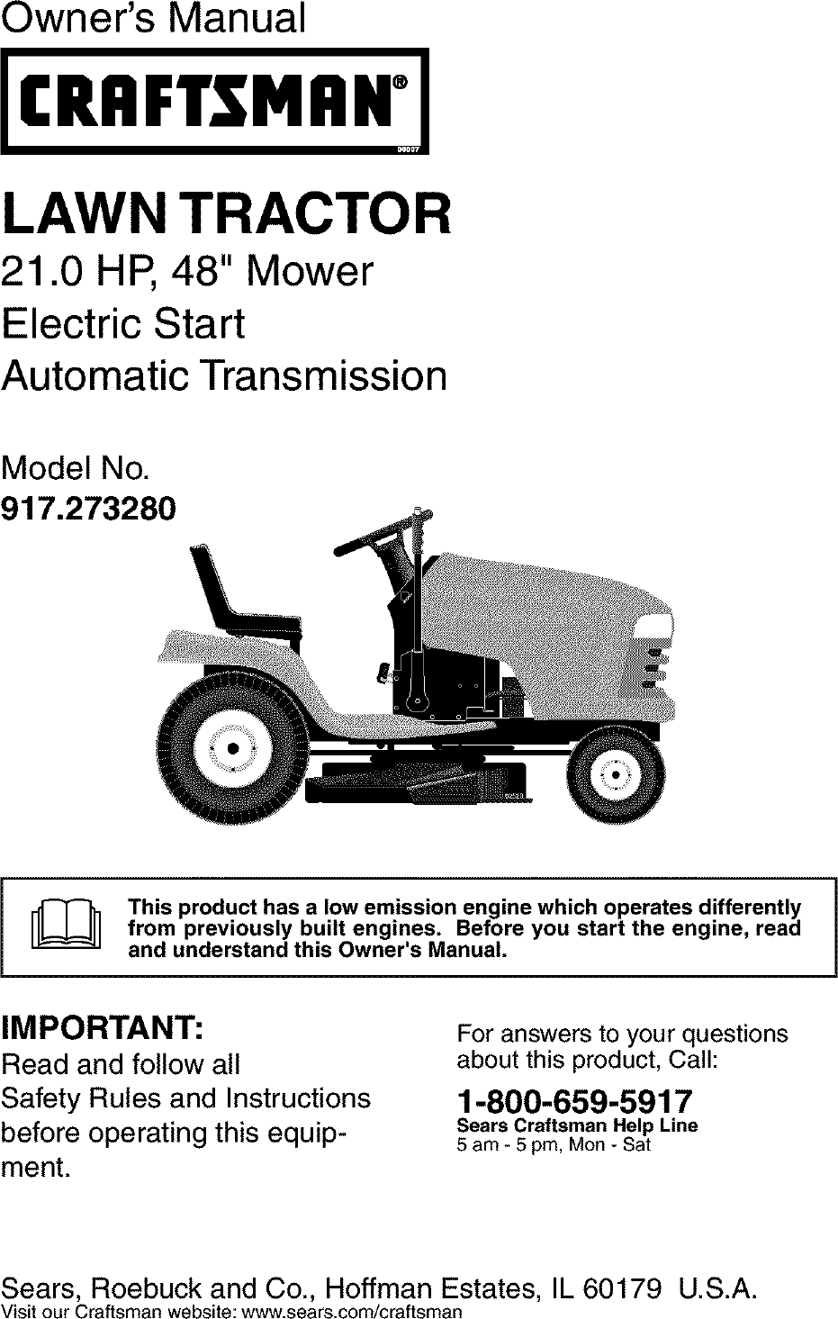 Craftsman User Manual Lawn Tractor Manuals And Guides L