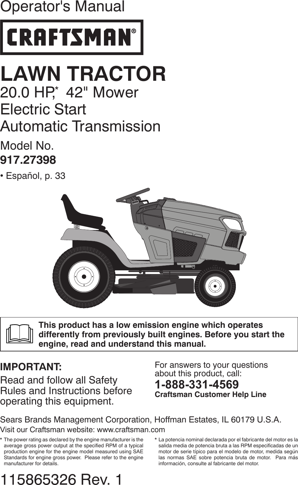 Craftsman Lawn Tractor Repair Manual