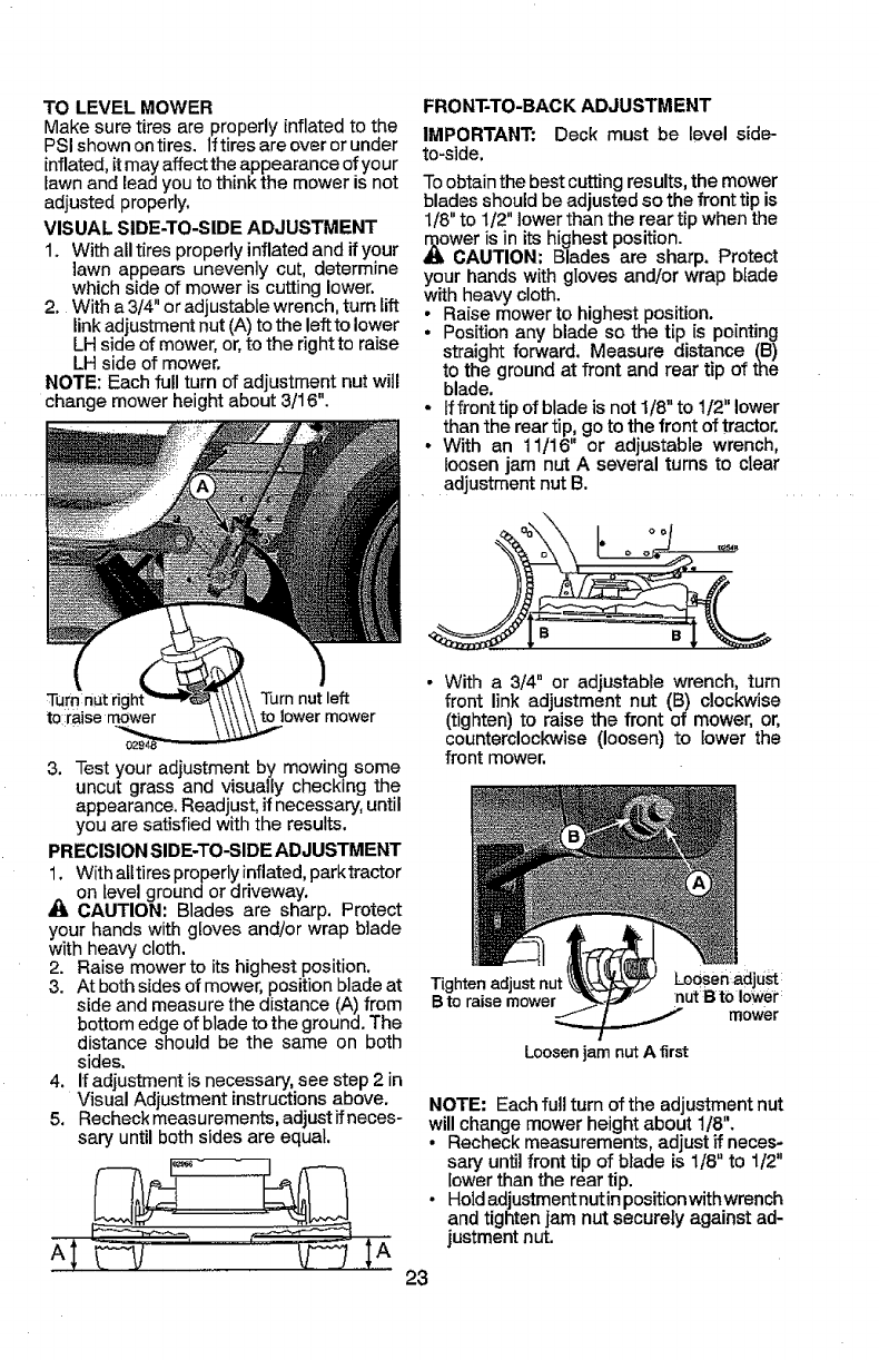 Craftsman 917288572 User Manual TRACTOR Manuals And Guides 1109551L