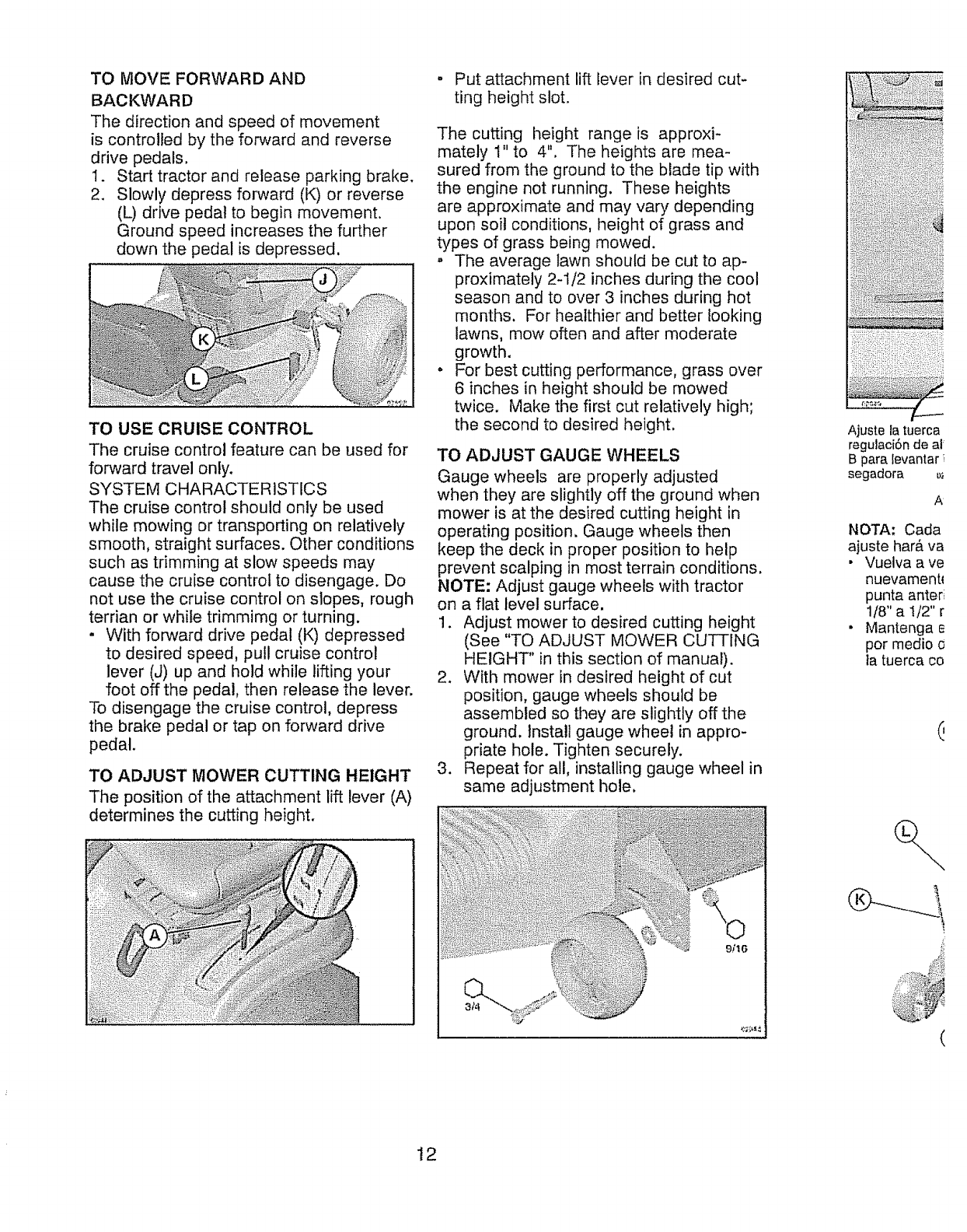 Craftsman 917289720 User Manual TRACTOR Manuals And Guides L0901648