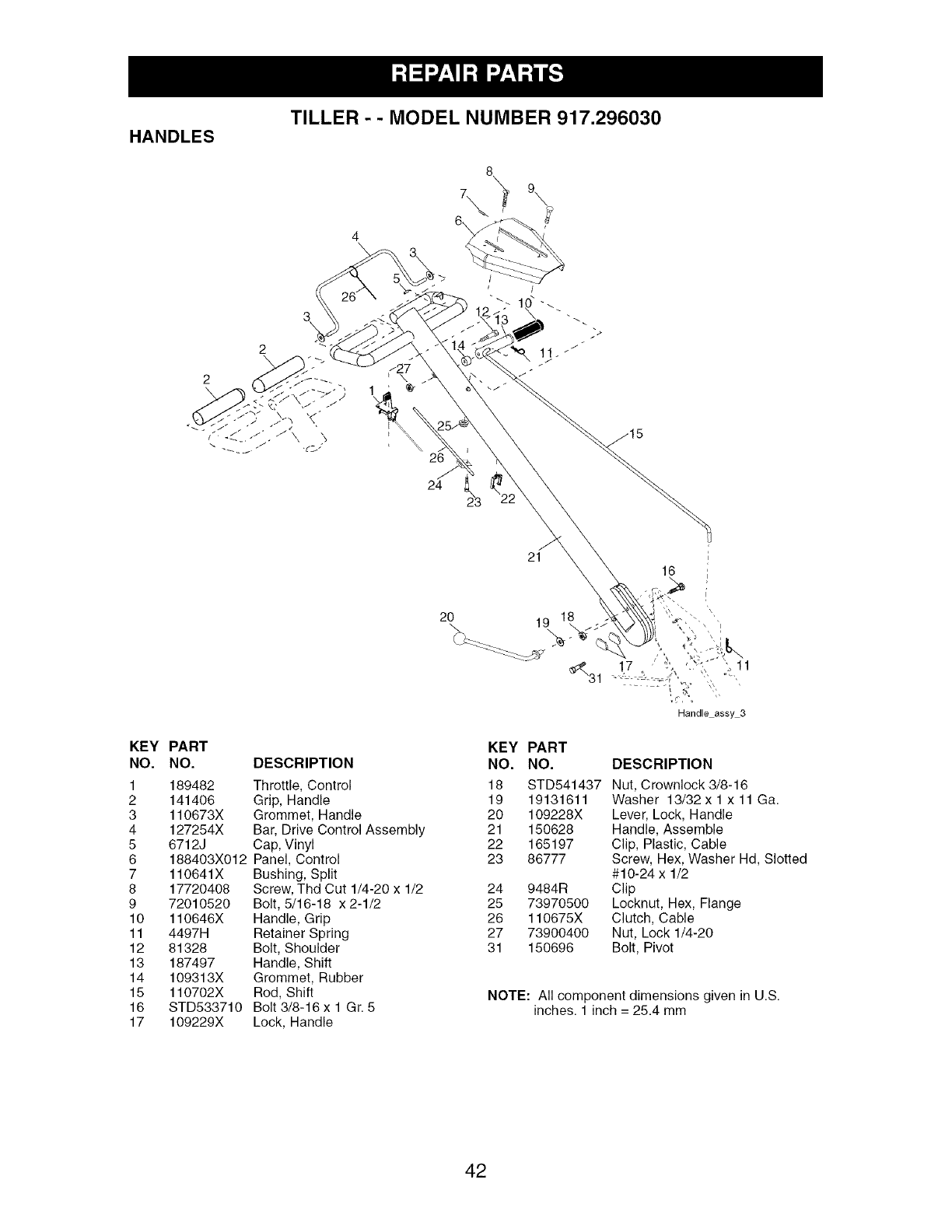 Craftsman 917296030 User Manual REAR TINE TILLER Manuals And Guides