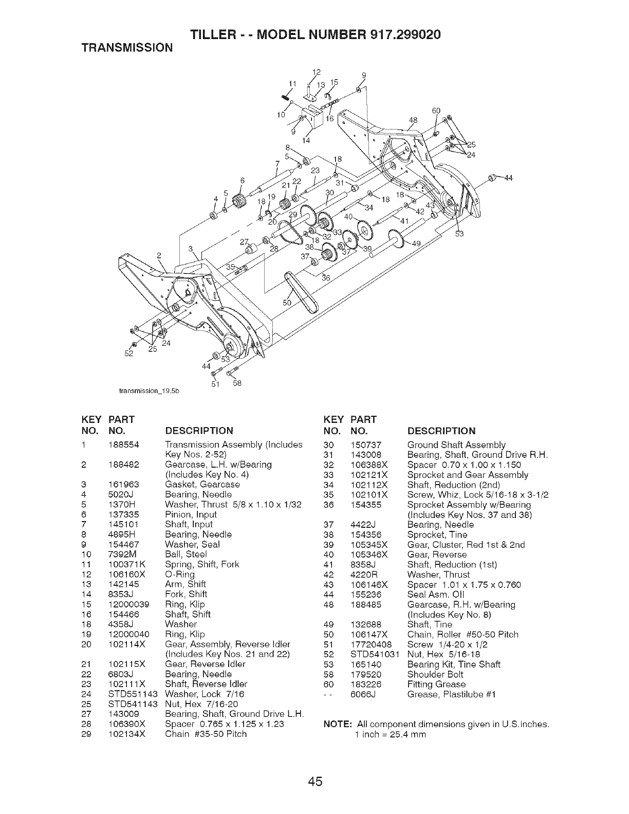 Craftsman 917299020 User Manual TILLER Manuals And Guides L0802617