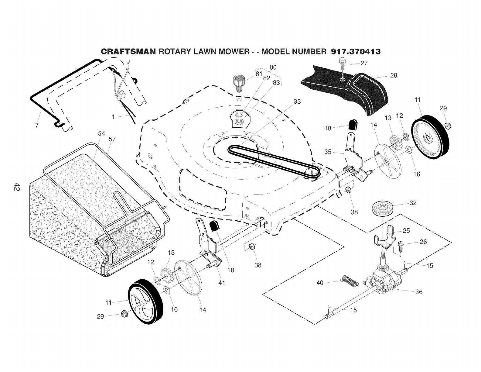 Craftsman 917370413 User Manual MOWER Manuals And Guides 1401608L