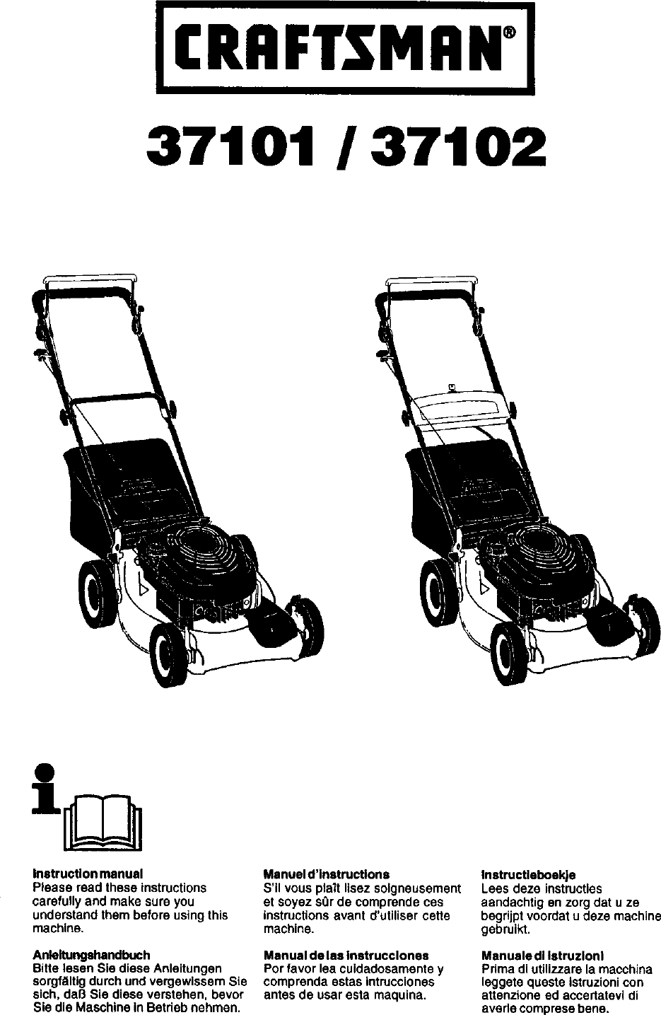 Craftsman 917371010 User Manual ROTARY MOWER Manuals And Guides L0203016