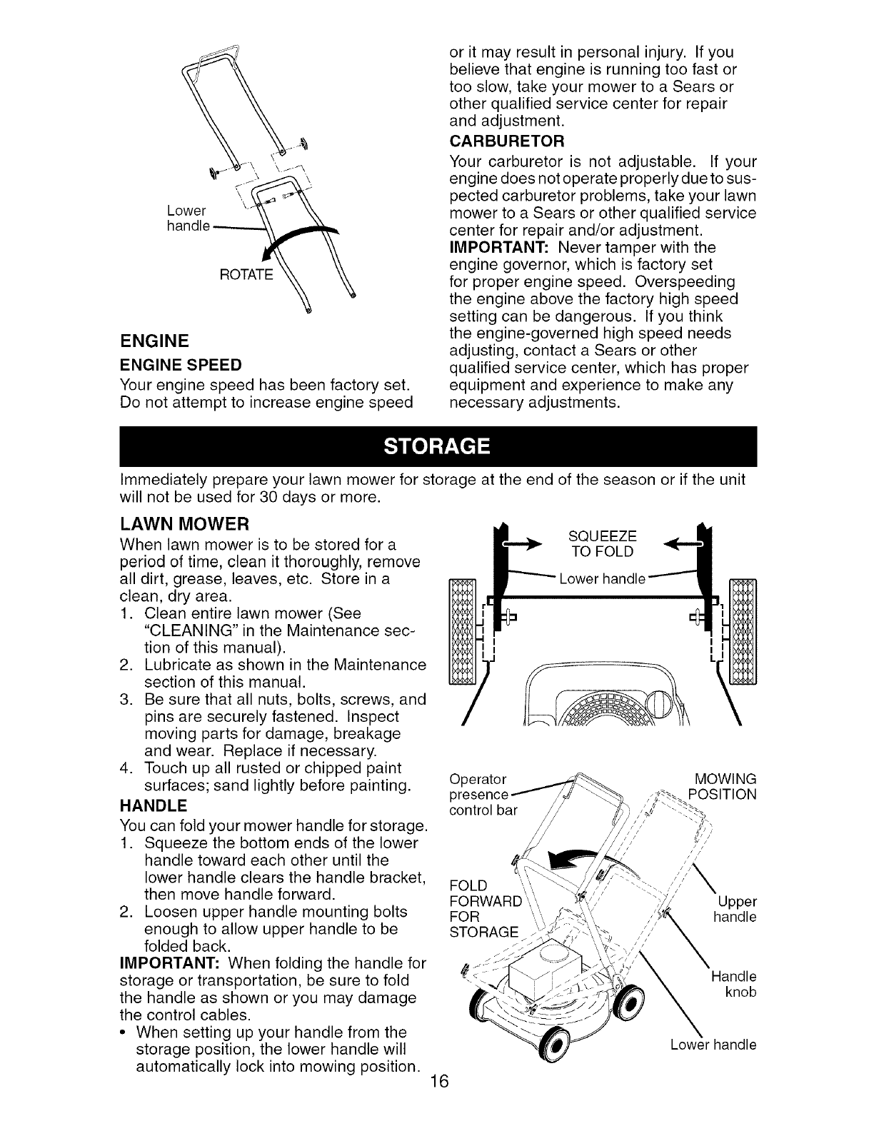 Craftsman 917376150 User Manual MOWER Manuals And Guides L0602206