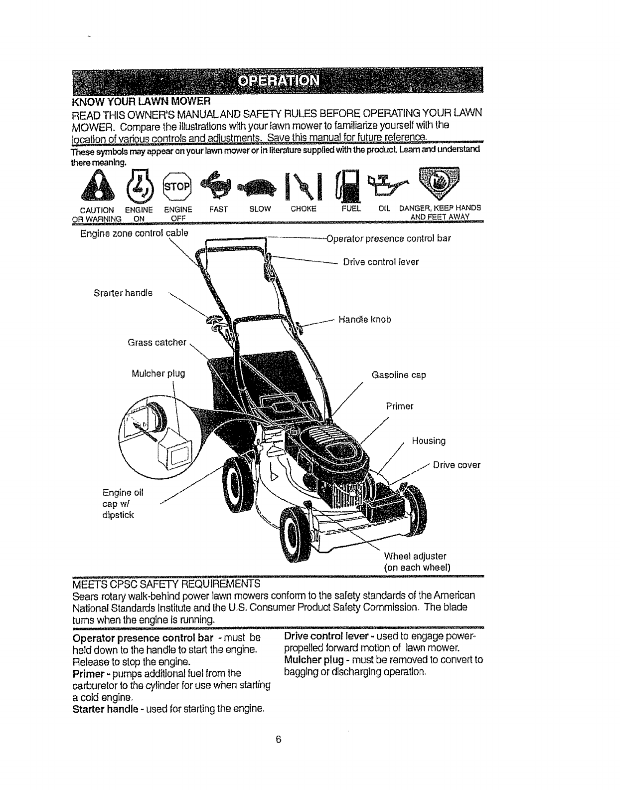 Craftsman 917377540 User Manual ROTARY MOWER Manuals And Guides L0810026