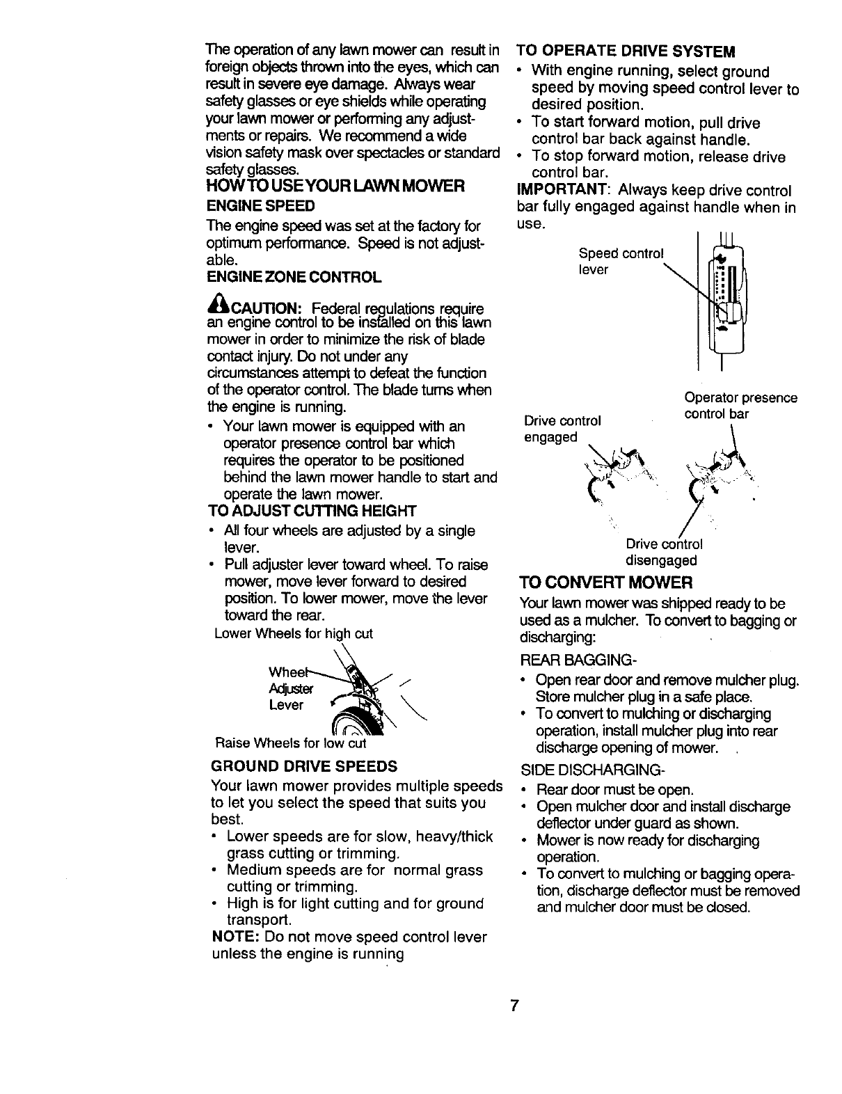 Craftsman 917377911 User Manual 6.75HP 21 ROTARY LAWN MOWER Manuals And