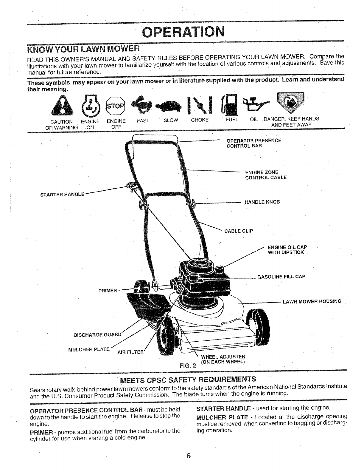 Craftsman 917386020 User Manual ROTARY LAWN MOWER Manuals And Guides