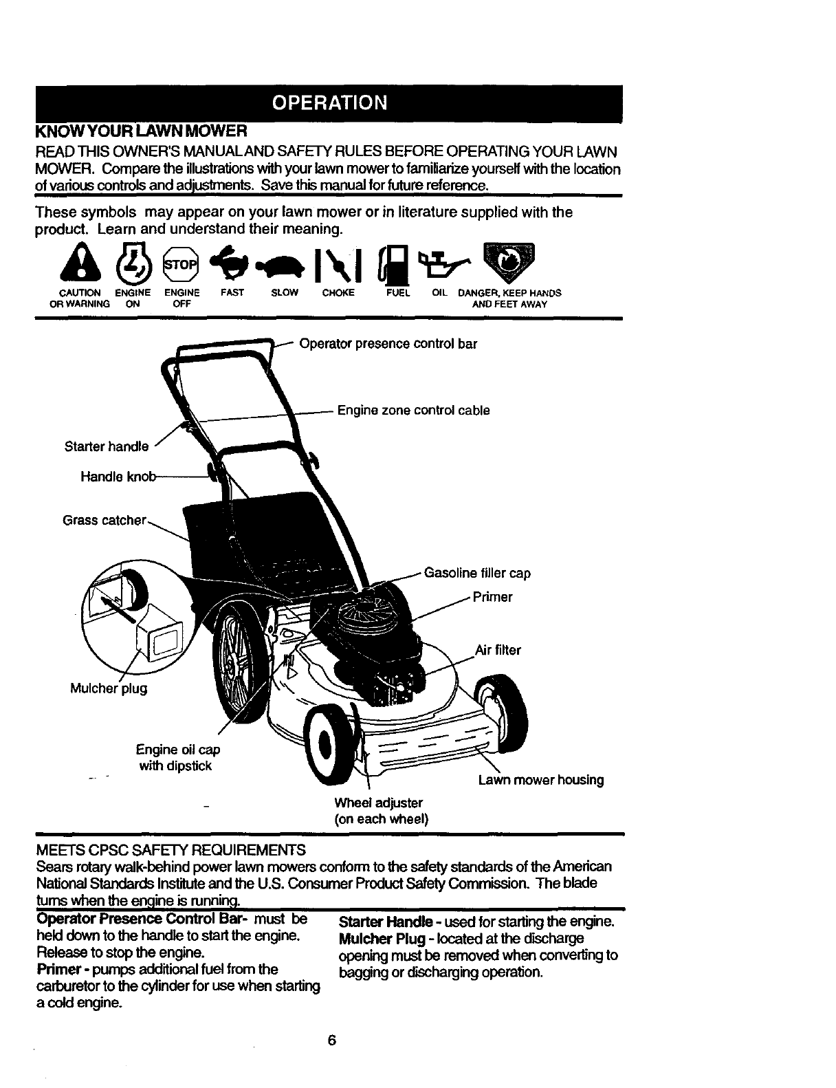 Craftsman 917387302 User Manual ROTARY MOWER Manuals And Guides 98120004