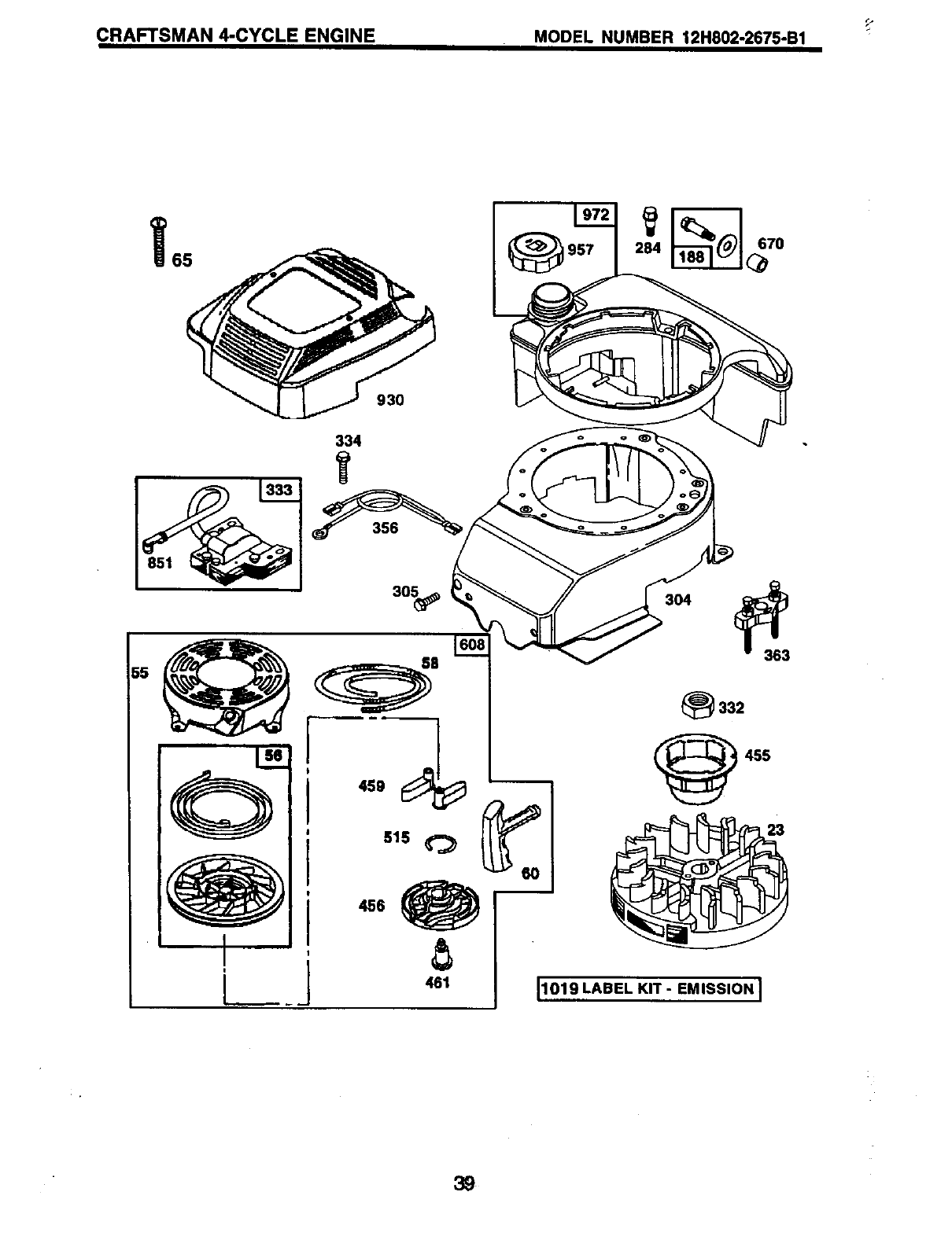 Craftsman 917388382 User Manual 6.0HP 21 ROTARY LAWN MOWER Manuals And