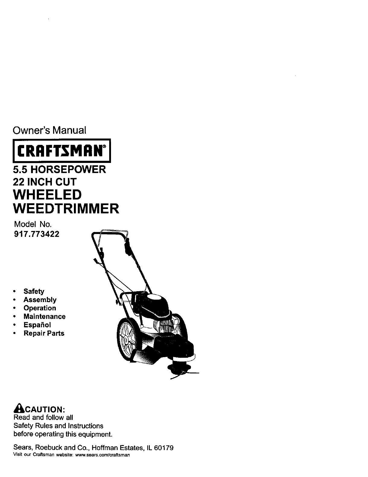 craftsman trimmer replacement parts