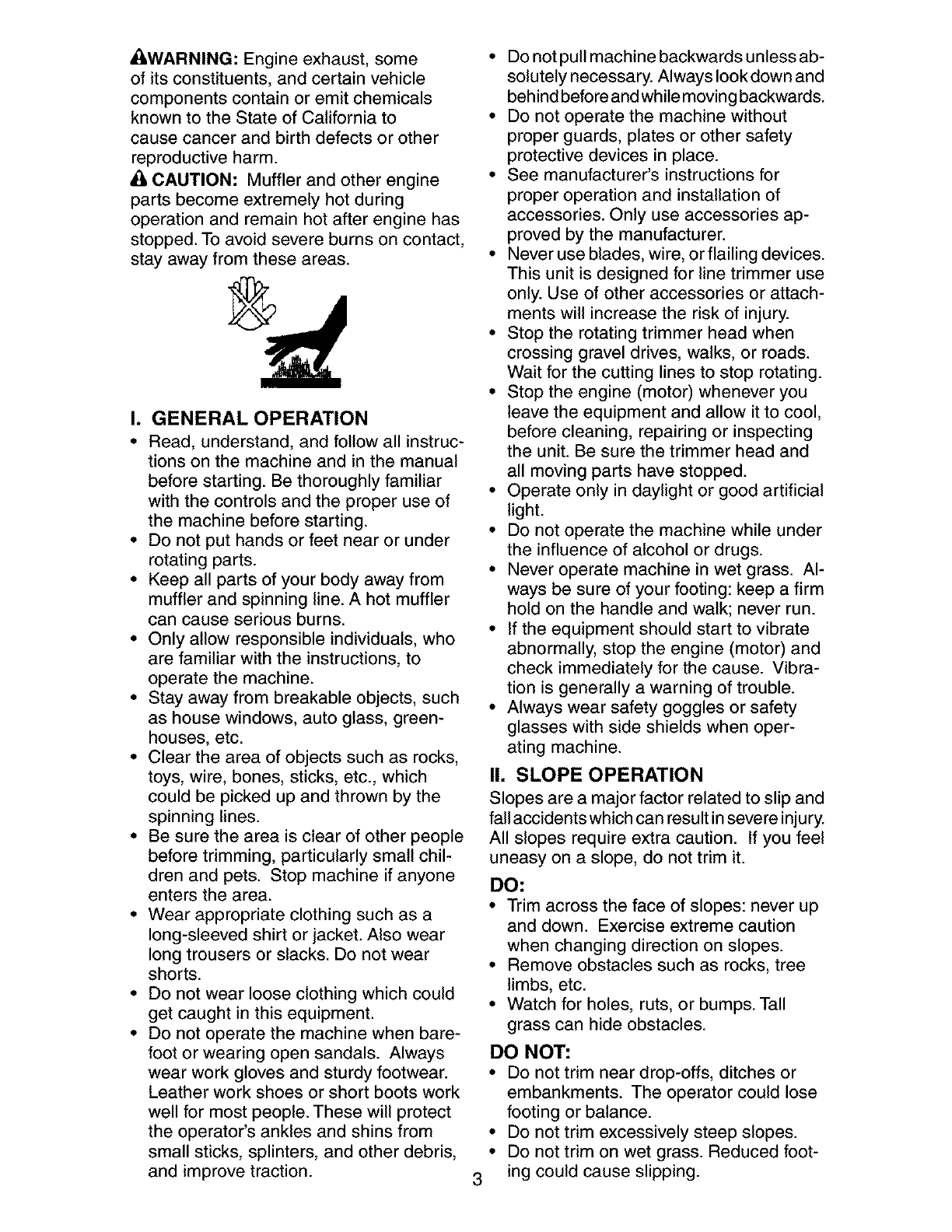Craftsman 917773705 User Manual HIGH WHEEL WEED TRIMMER Manuals And
