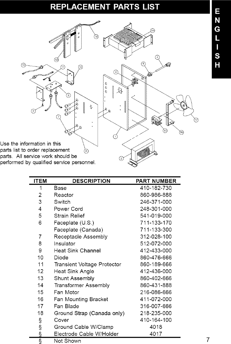 Page 7 of 8 - Craftsman 93420129 User Manual  ARC WELDER - Manuals And Guides L0805389