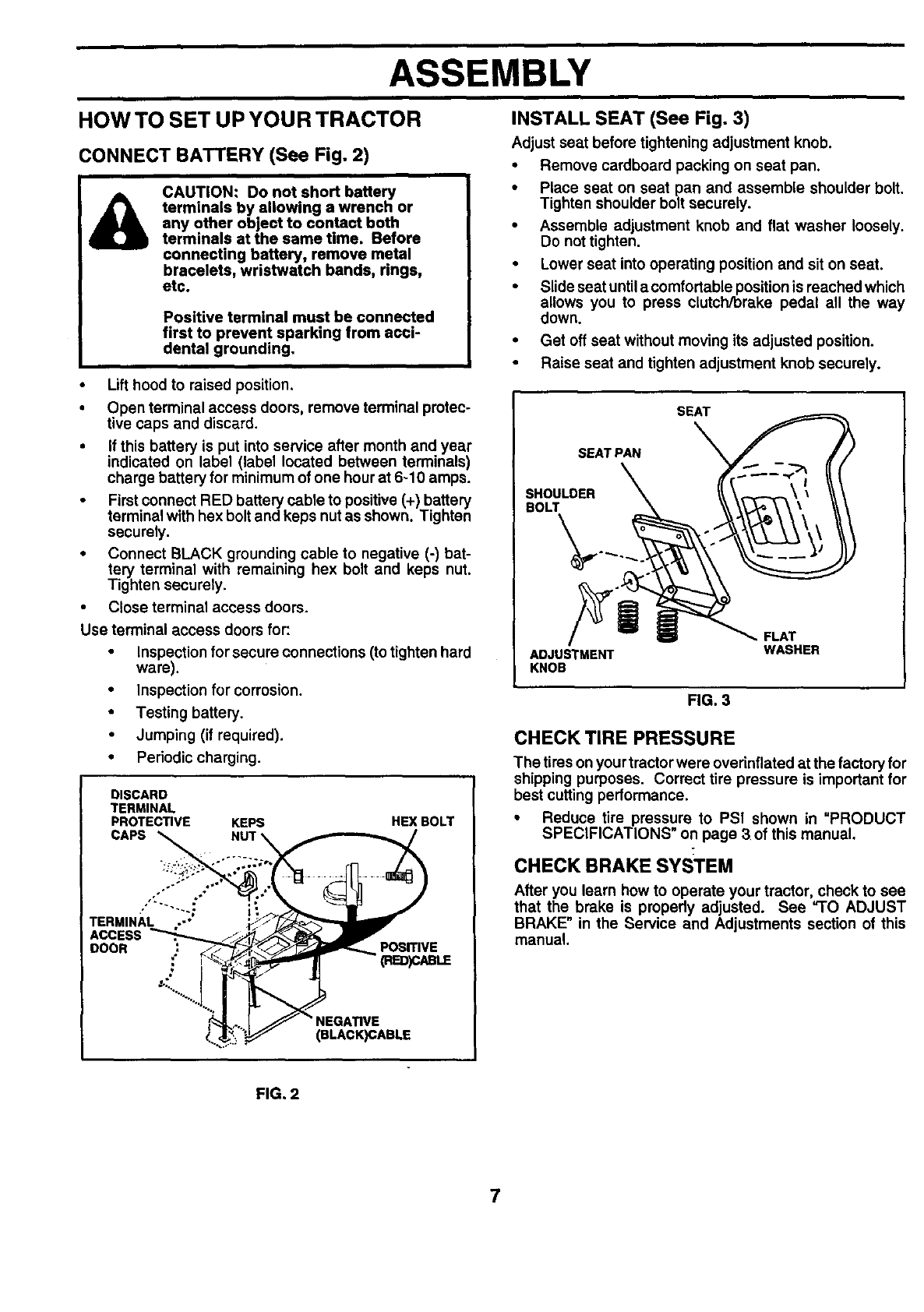 Craftsman 944609810 User Manual LAWN TRACTOR Manuals And Guides 99020015