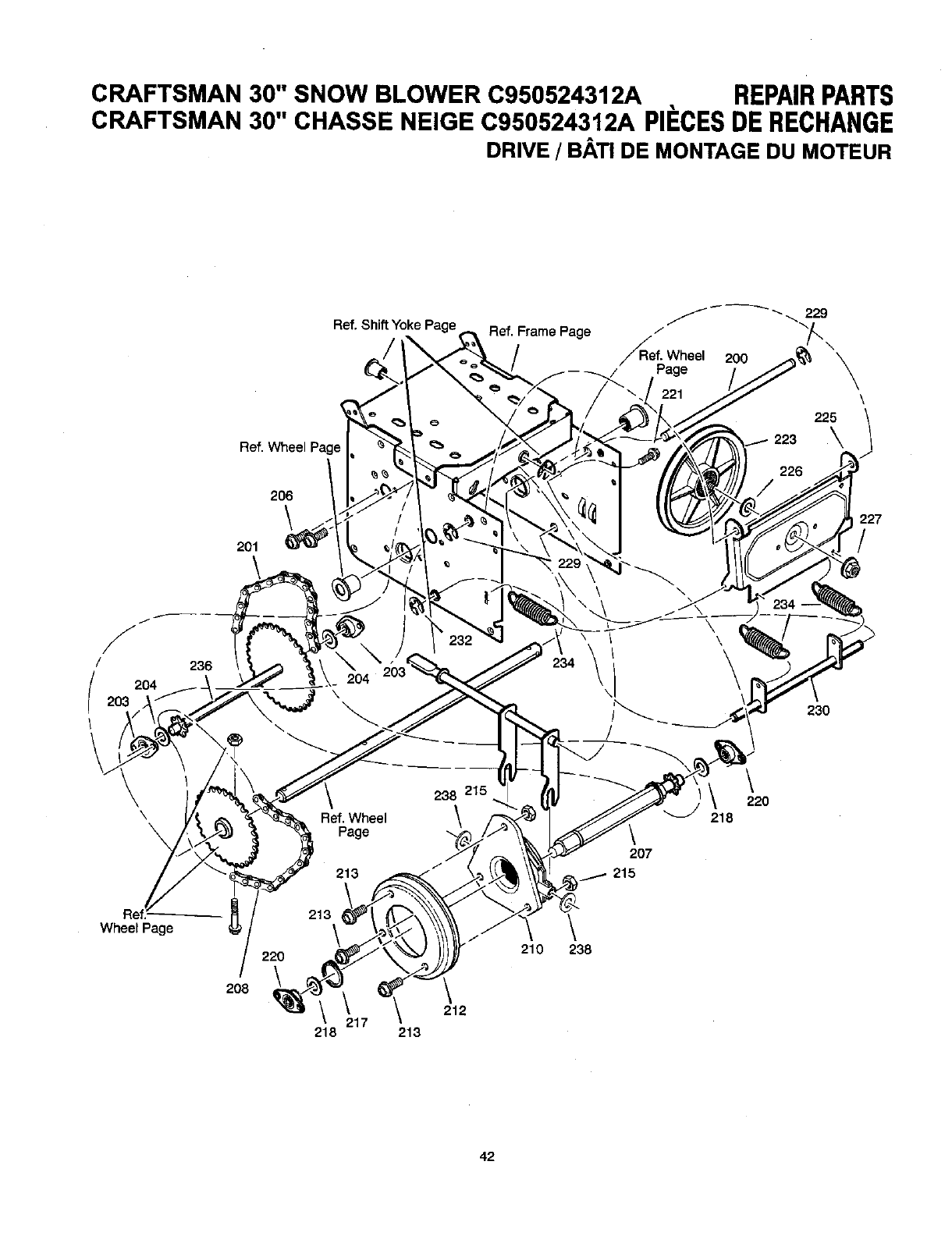 Craftsman C950524312A User Manual DUAL STAGE SNOW BLOWER Manuals And