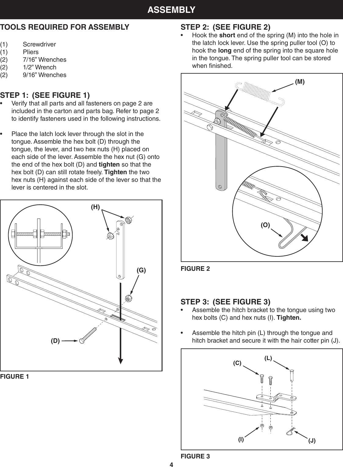 Page 4 of 12 - Craftsman Craftsman-10-Cu-Ft-Poly-Dump-Cart-Owners-Manual-  Craftsman-10-cu-ft-poly-dump-cart-owners-manual