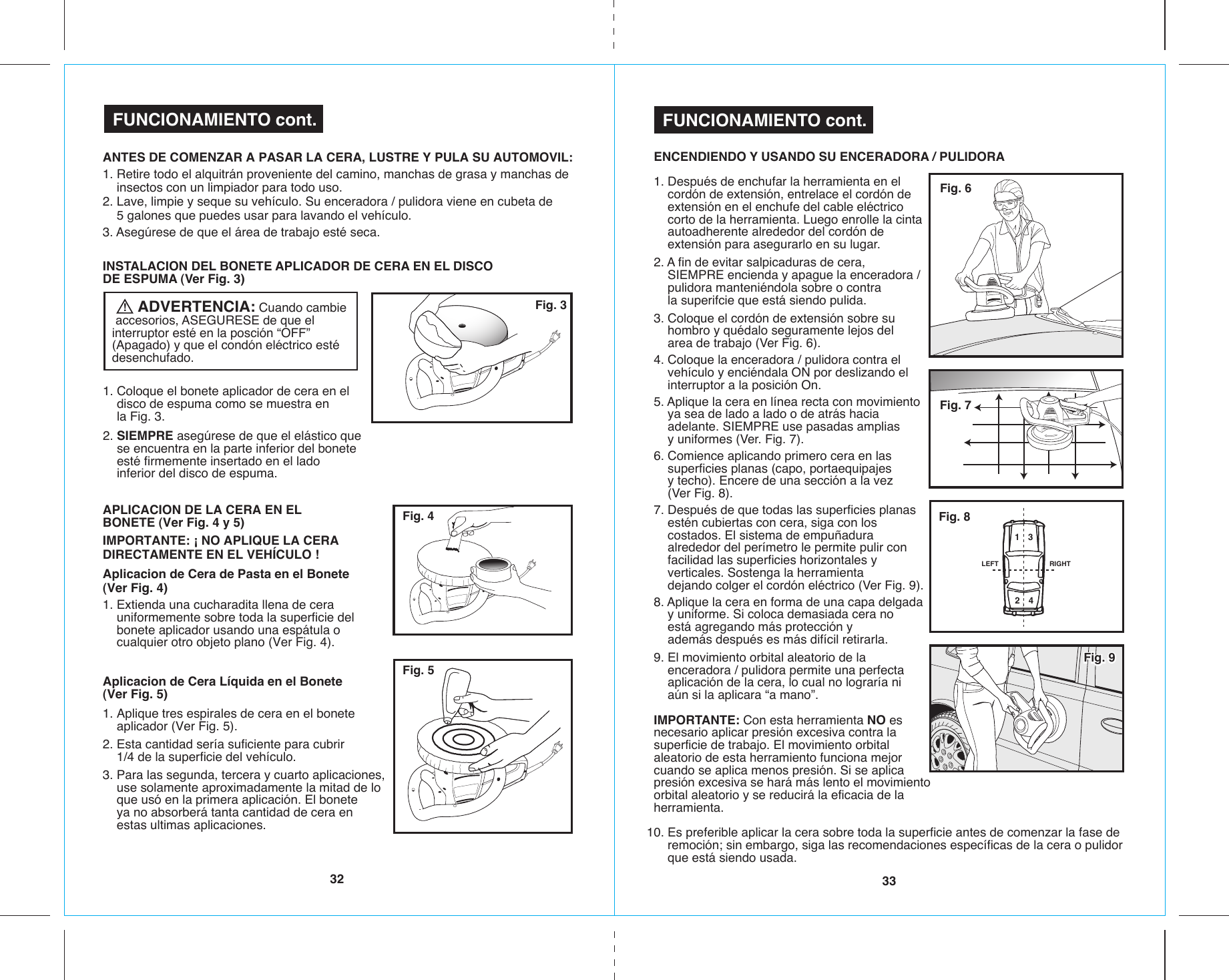 Page 7 of 10 - Craftsman Craftsman-10-In-Buffer-Polisher-Owners-Manual-Espanol- 17023 20-21  Craftsman-10-in-buffer-polisher-owners-manual-espanol