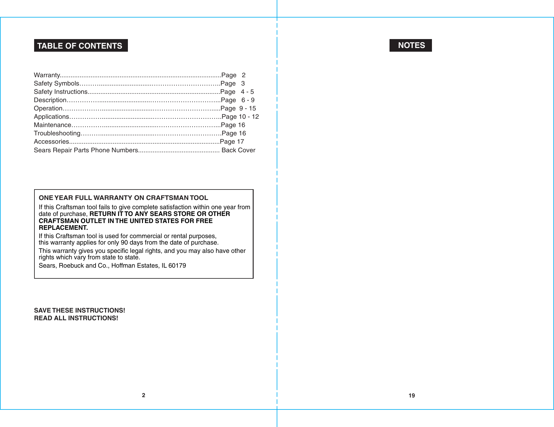 Page 2 of 10 - Craftsman Craftsman-10-In-Digital-Lasertrac-Level-Owners-Manual- B-F 10-in Level  Craftsman-10-in-digital-lasertrac-level-owners-manual