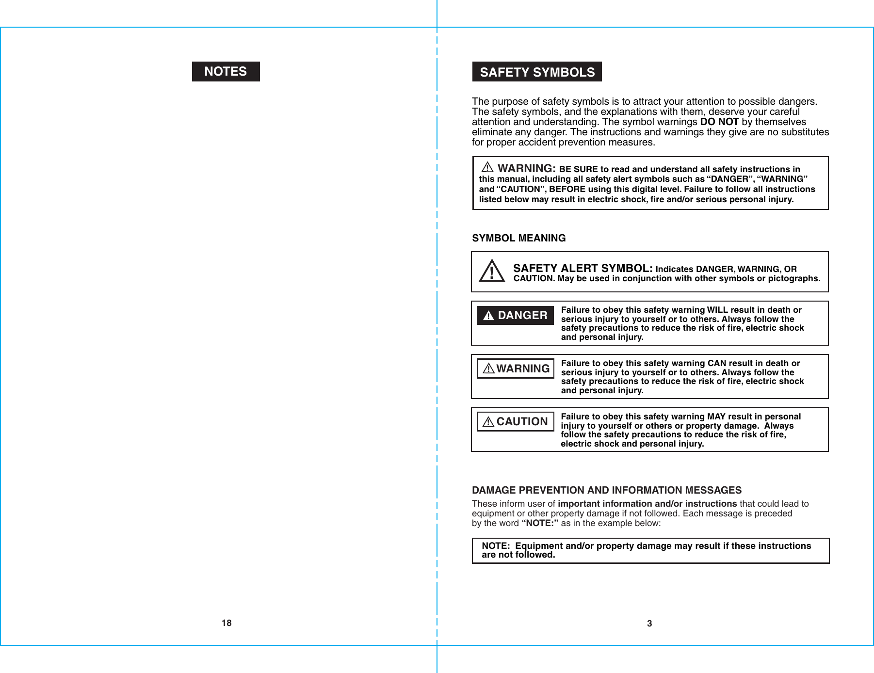 Page 8 of 10 - Craftsman Craftsman-10-In-Digital-Lasertrac-Level-Owners-Manual- B-F 10-in Level  Craftsman-10-in-digital-lasertrac-level-owners-manual