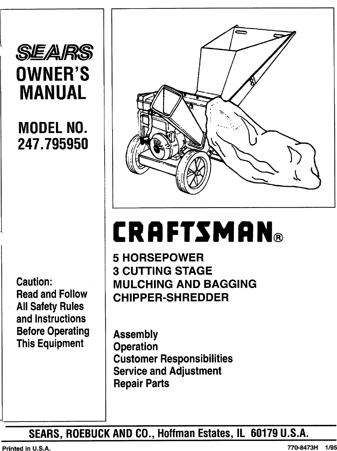 Craftsman 247 79595 Owners Manual ManualsLib Makes It Easy To Find