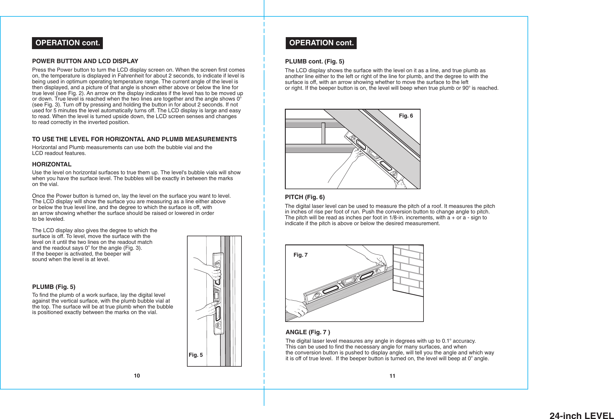 Page 2 of 10 - Craftsman Craftsman-24-In-Digital-Lasertrac-Level-Owners-Manual- B-F 24-in Level  Craftsman-24-in-digital-lasertrac-level-owners-manual