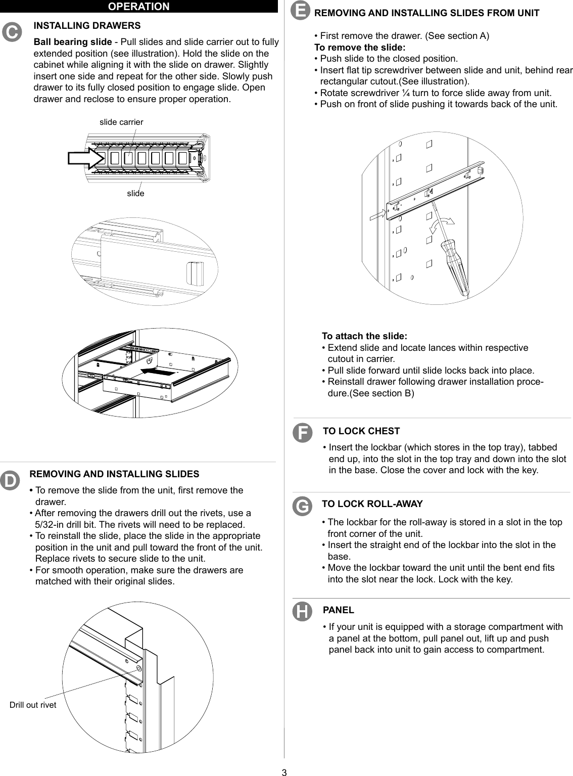 Page 3 of 8 - Craftsman Craftsman-26-In-Wide-3-Drawer-Standard-Duty-Ball-Bearing-Top-Chest-Black-Service-Parts-  Craftsman-26-in-wide-3-drawer-standard-duty-ball-bearing-top-chest-black-service-parts