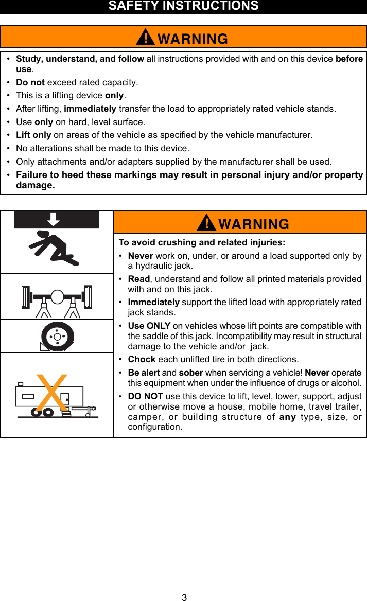 Page 3 of 9 - Craftsman Craftsman-2-Ton-Hydraulic-Jack-Owners-Manual- 50280_82 Manual 2007.pmd  Craftsman-2-ton-hydraulic-jack-owners-manual