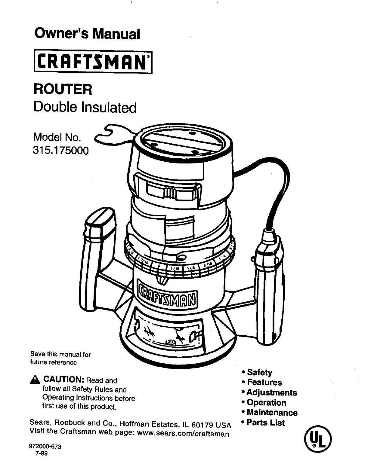 Craftsman M320 Manual Pdf