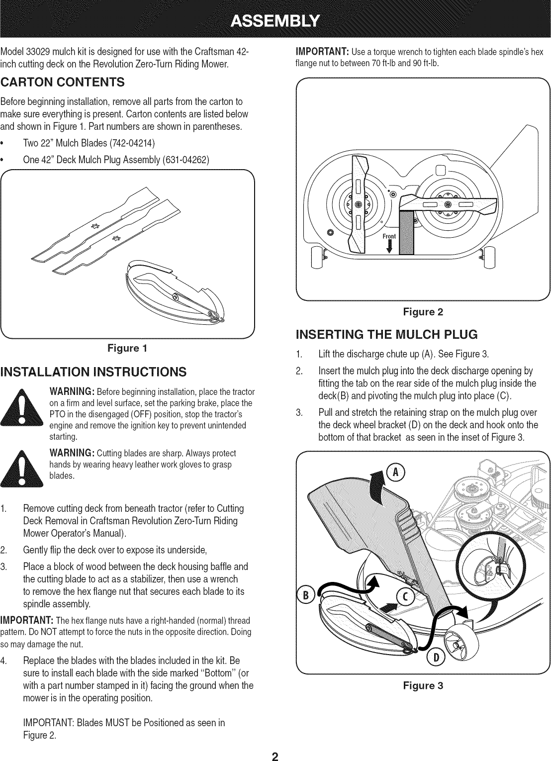 Page 2 of 4 - Craftsman Craftsman-33029-Operators-Manual-  Craftsman-33029-operators-manual