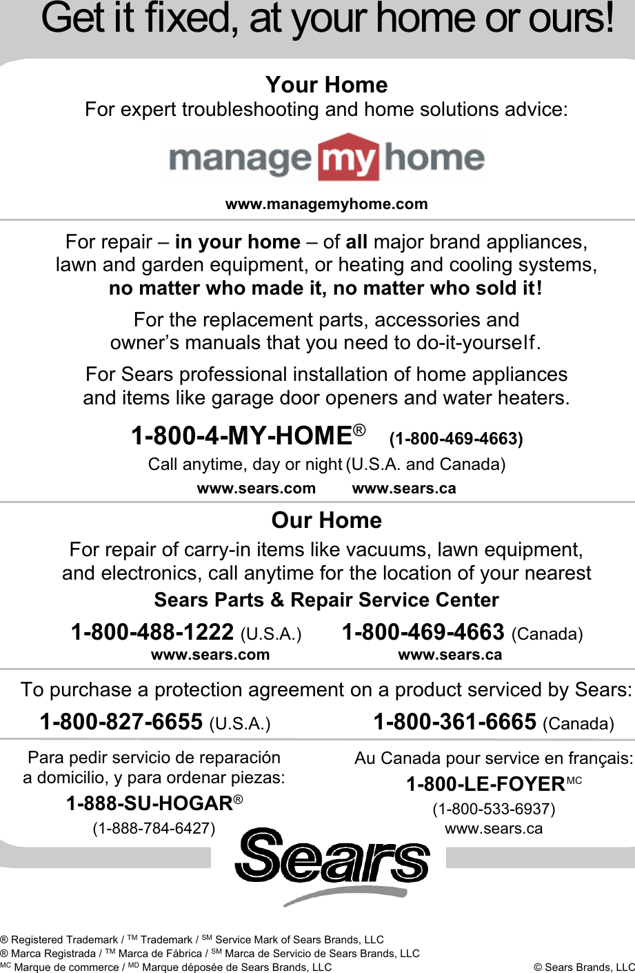 Page 12 of 12 - Craftsman Craftsman-351-215-Users-Manual- 215000_Bil_oipm_V1_  Craftsman-351-215-users-manual