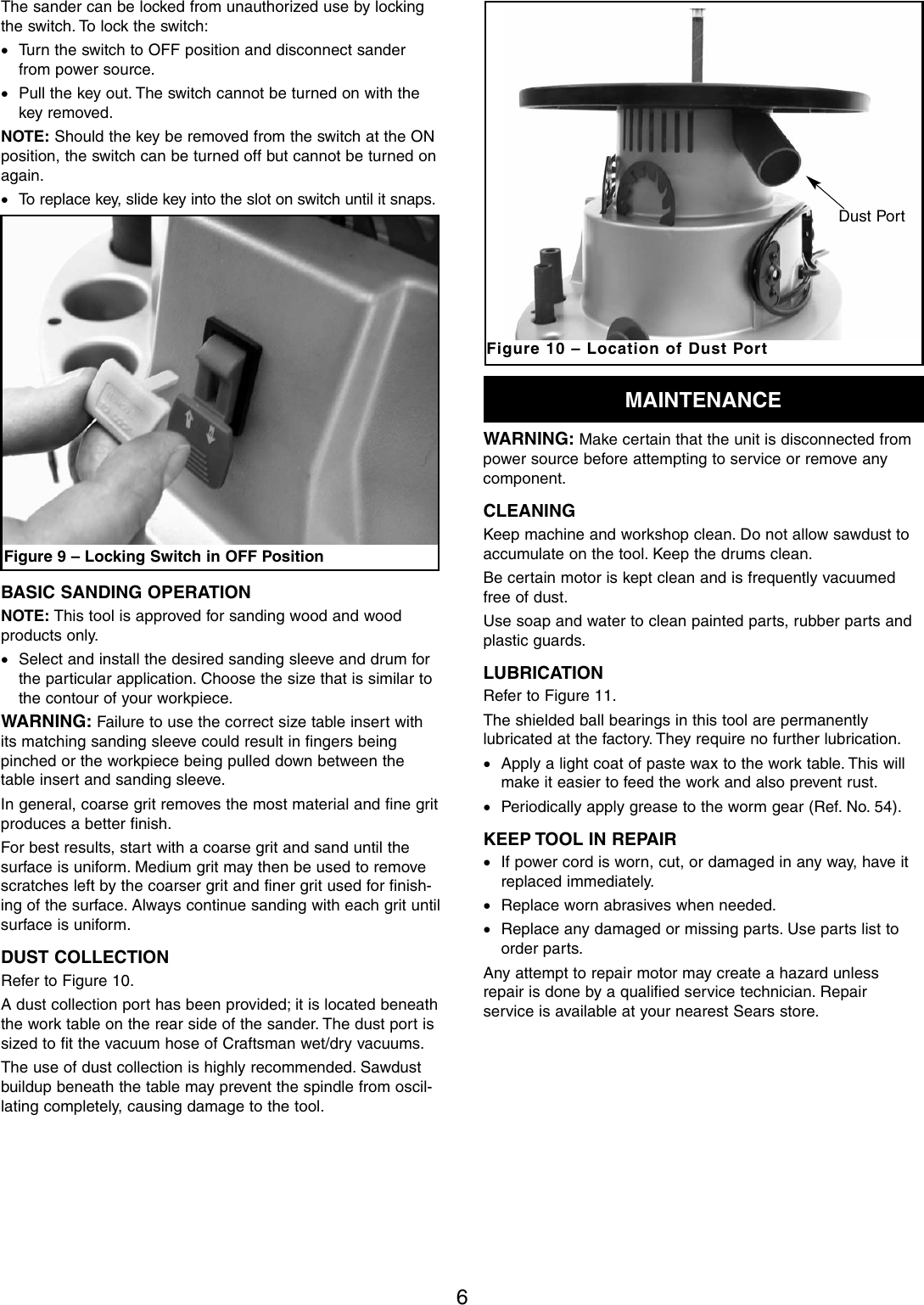 Page 6 of 12 - Craftsman Craftsman-351-215-Users-Manual- 215000_Bil_oipm_V1_  Craftsman-351-215-users-manual