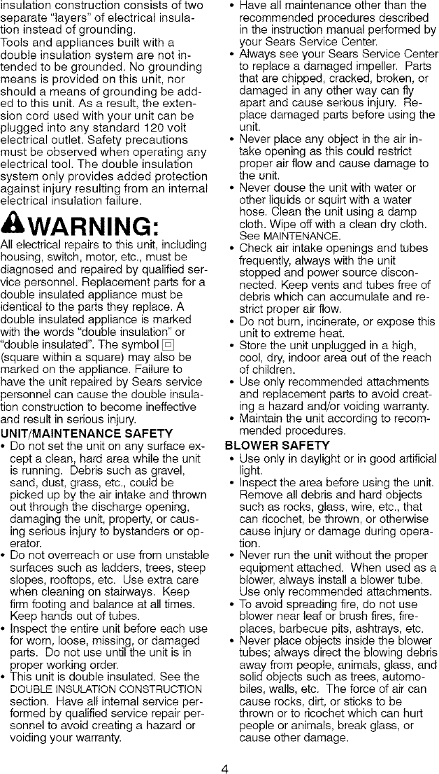 Page 4 of 11 - Craftsman Craftsman-358-74824-Users-Manual-  Craftsman-358-74824-users-manual