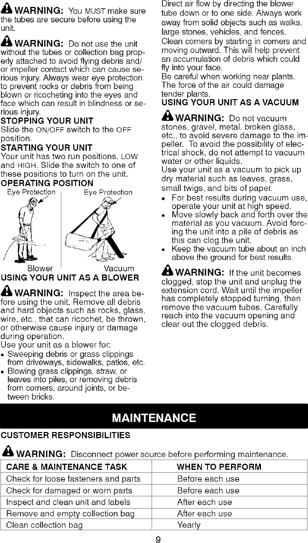 Page 9 of 11 - Craftsman Craftsman-358-74824-Users-Manual-  Craftsman-358-74824-users-manual
