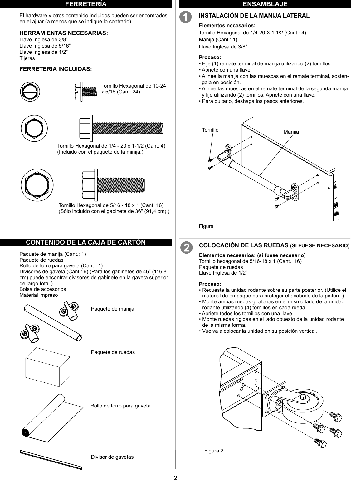 Page 8 of 12 - Craftsman Craftsman-36-Wide-Industrial-Grade-7-Drawer-Tool-Cart-Owners-Manual-  Craftsman-36-wide-industrial-grade-7-drawer-tool-cart-owners-manual
