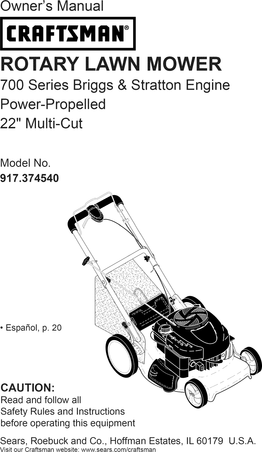  37454 Owners Manual