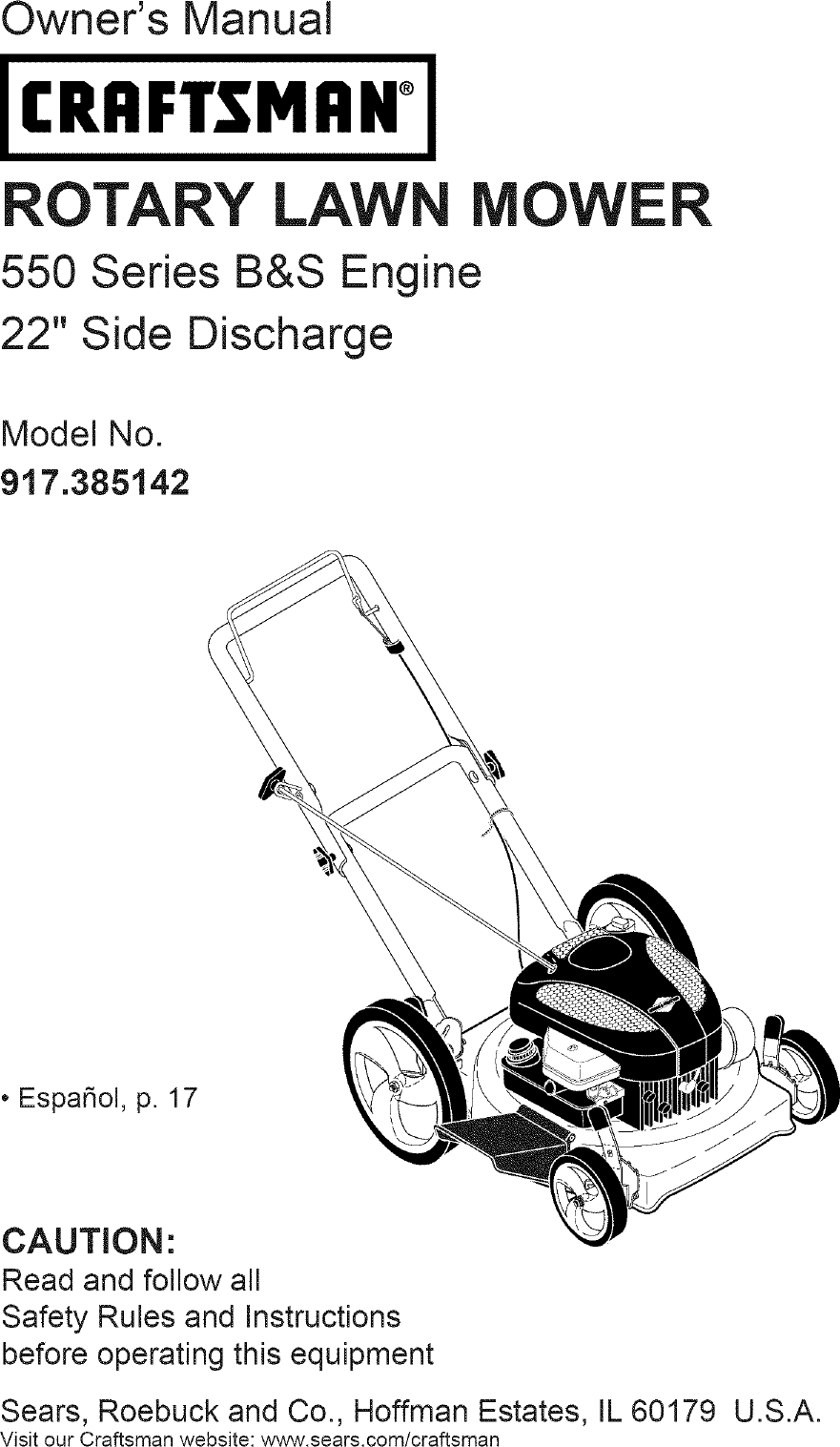 Craftsman 38514 Owners Manual