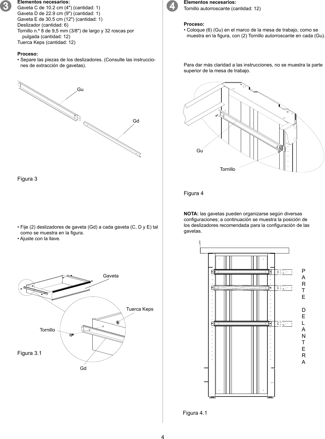 Page 10 of 12 - Craftsman Craftsman-3-Drawer-Workbench-Module-Red-Black-Instruction-Manual-  Craftsman-3-drawer-workbench-module-red-black-instruction-manual