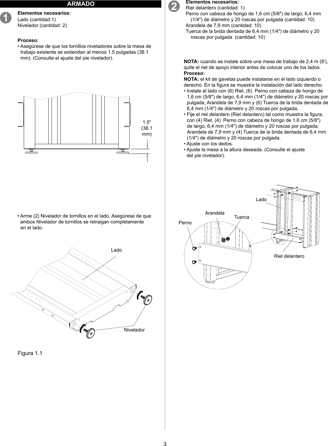 Page 9 of 12 - Craftsman Craftsman-3-Drawer-Workbench-Module-Red-Black-Instruction-Manual-  Craftsman-3-drawer-workbench-module-red-black-instruction-manual