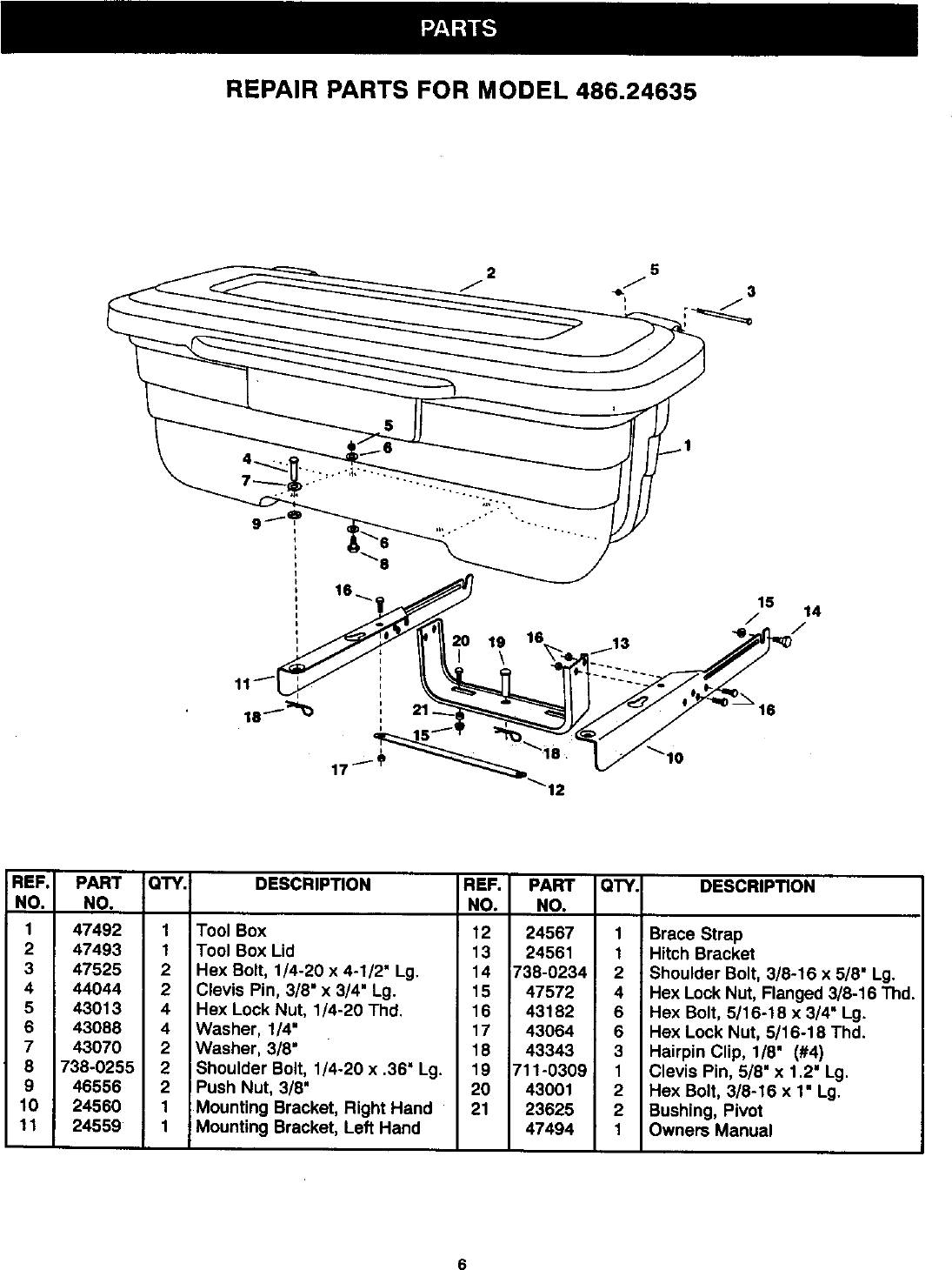 Page 6 of 8 - Craftsman Craftsman-486-24635-Owners-Manual- Craftsman-486-24635-owners-manual