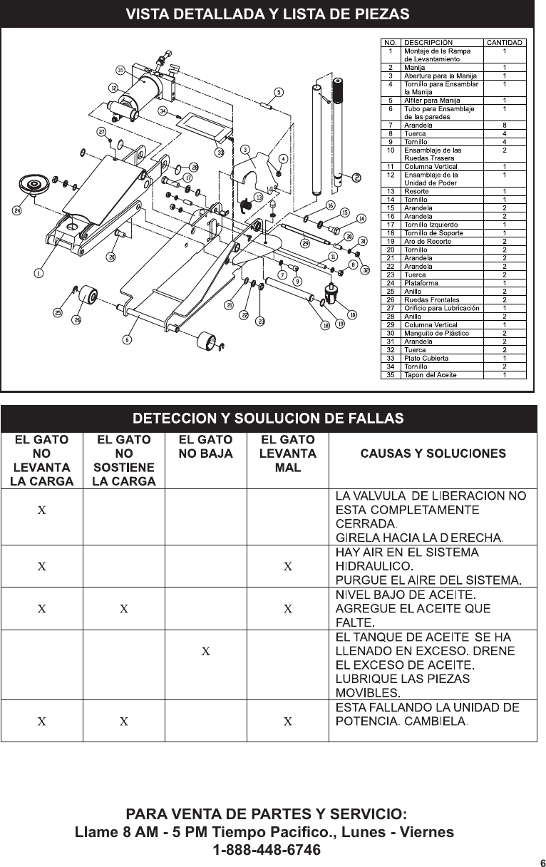 Page 7 of 8 - Craftsman Craftsman-4-Ton-Low-Profile-High-Lift-Service-Jack-Owners-Manual- Page1  Craftsman-4-ton-low-profile-high-lift-service-jack-owners-manual